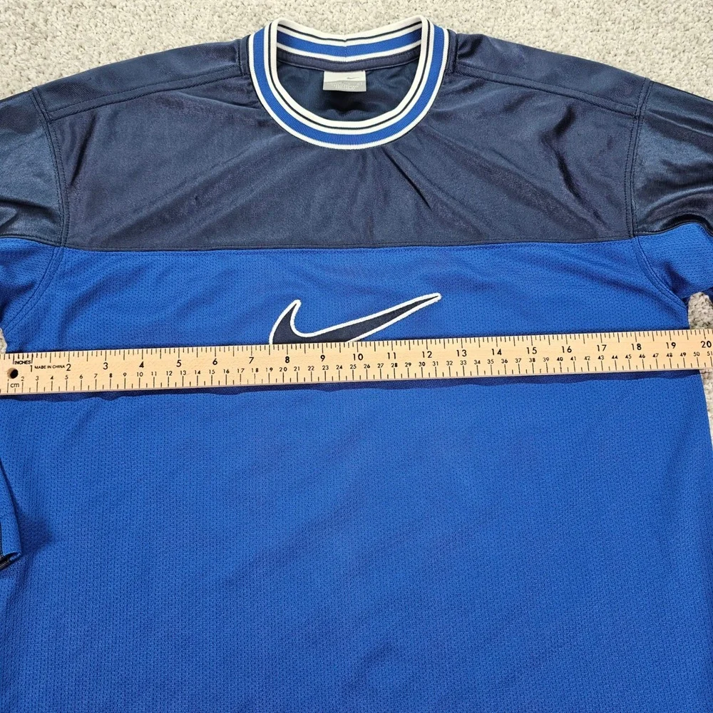 Vintage Nike Youth Long‎ Sleeve Jersey Blue Swoosh Embroidered Cowboys Colts NFL